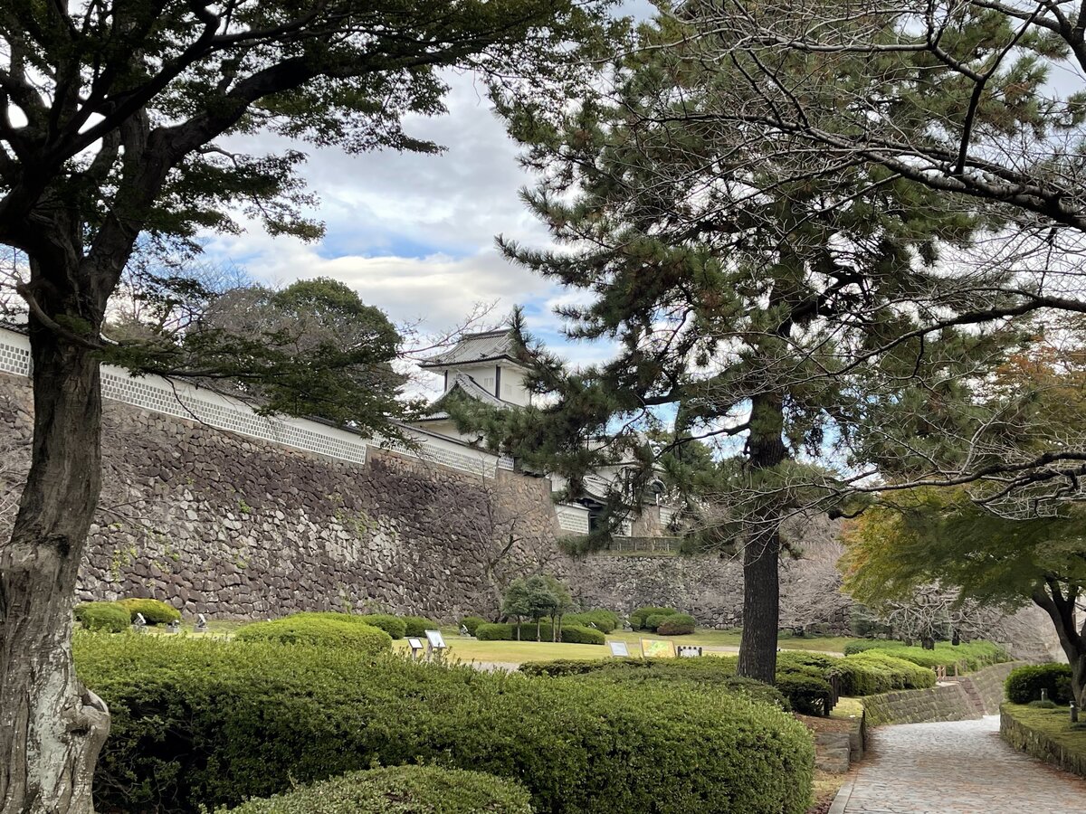 城と庭園の風景