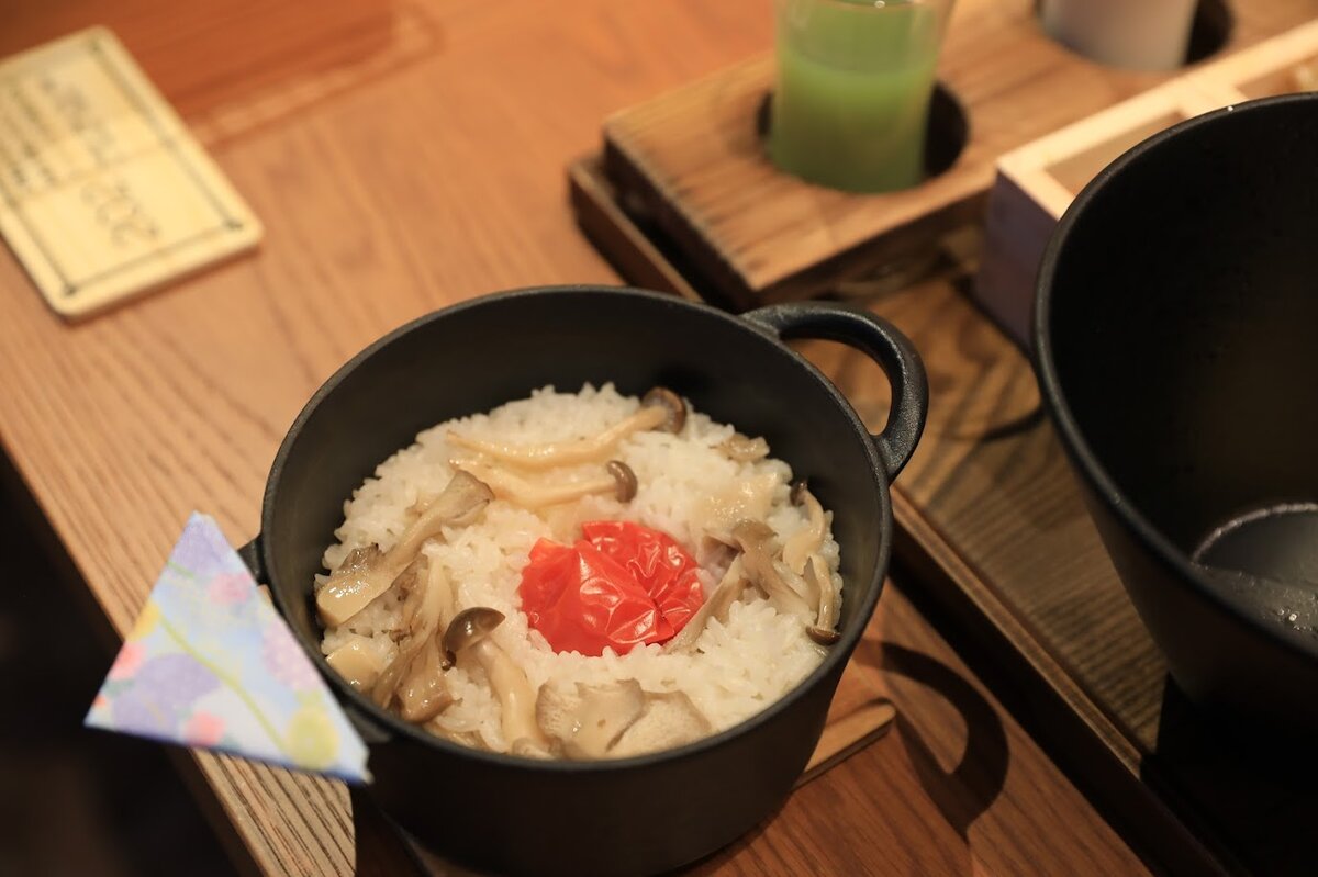 GREENITY IWATA Rikka（リッカ）：和食の献立が書かれたメニュー