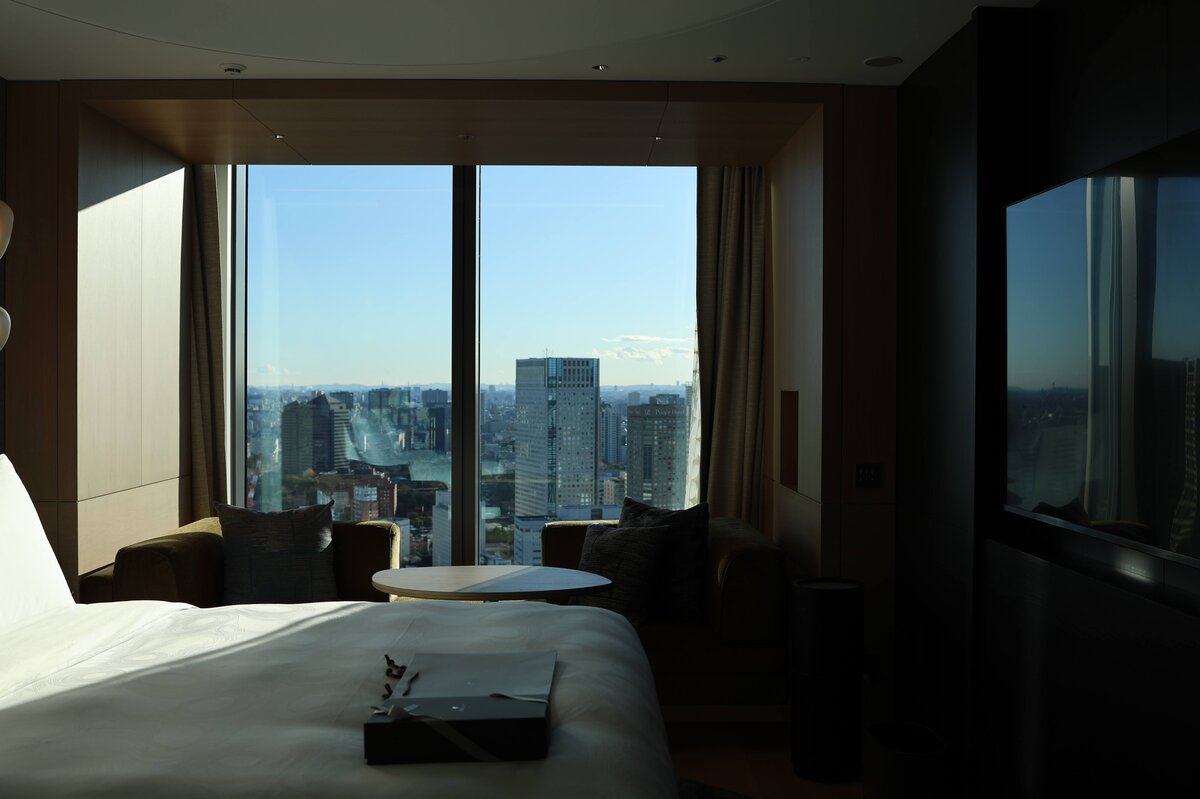 jw マリオット・ホテル東京：ホテルの部屋と窓からの景色