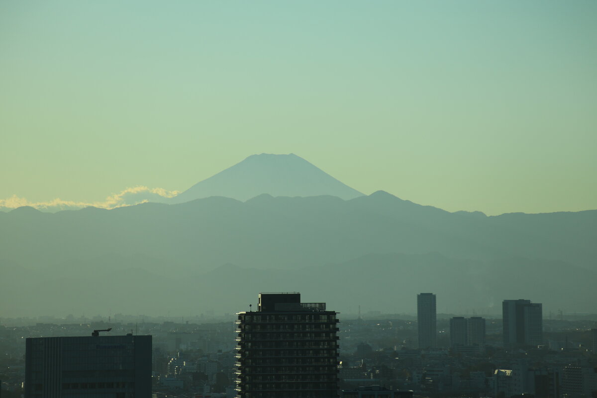 jw マリオット・ホテル東京：お部屋から富士山が見えます