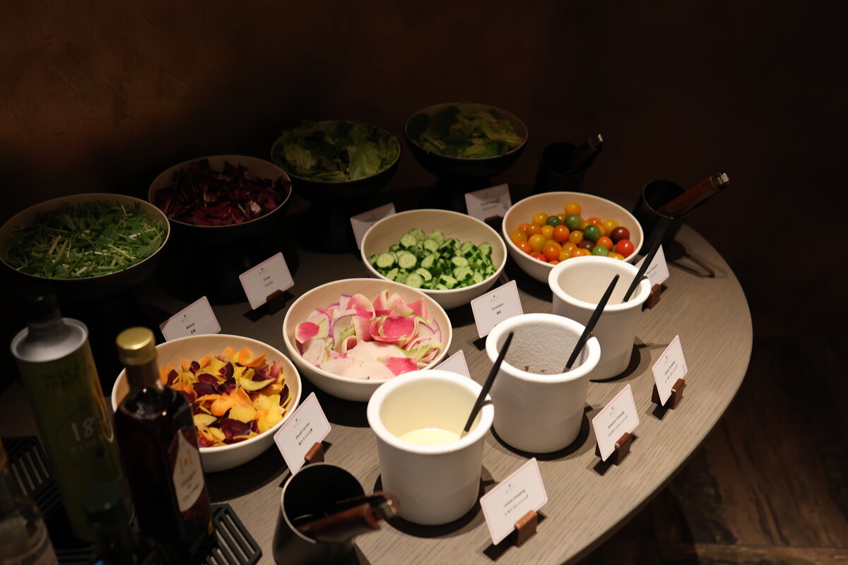 jw マリオット・ホテル東京日本料理「華香 / Kakō」：朝食、サラダバー、ドレッシング