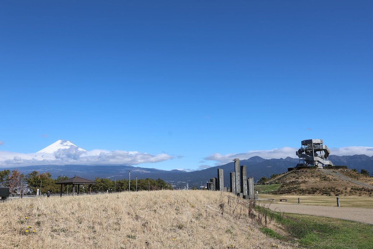 ふじのくに田子の浦みなと公園：海と山、テトラポッド