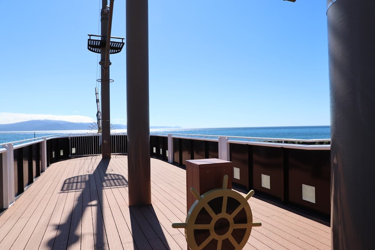 ふじのくに田子の浦みなと公園：海岸沿いの公園